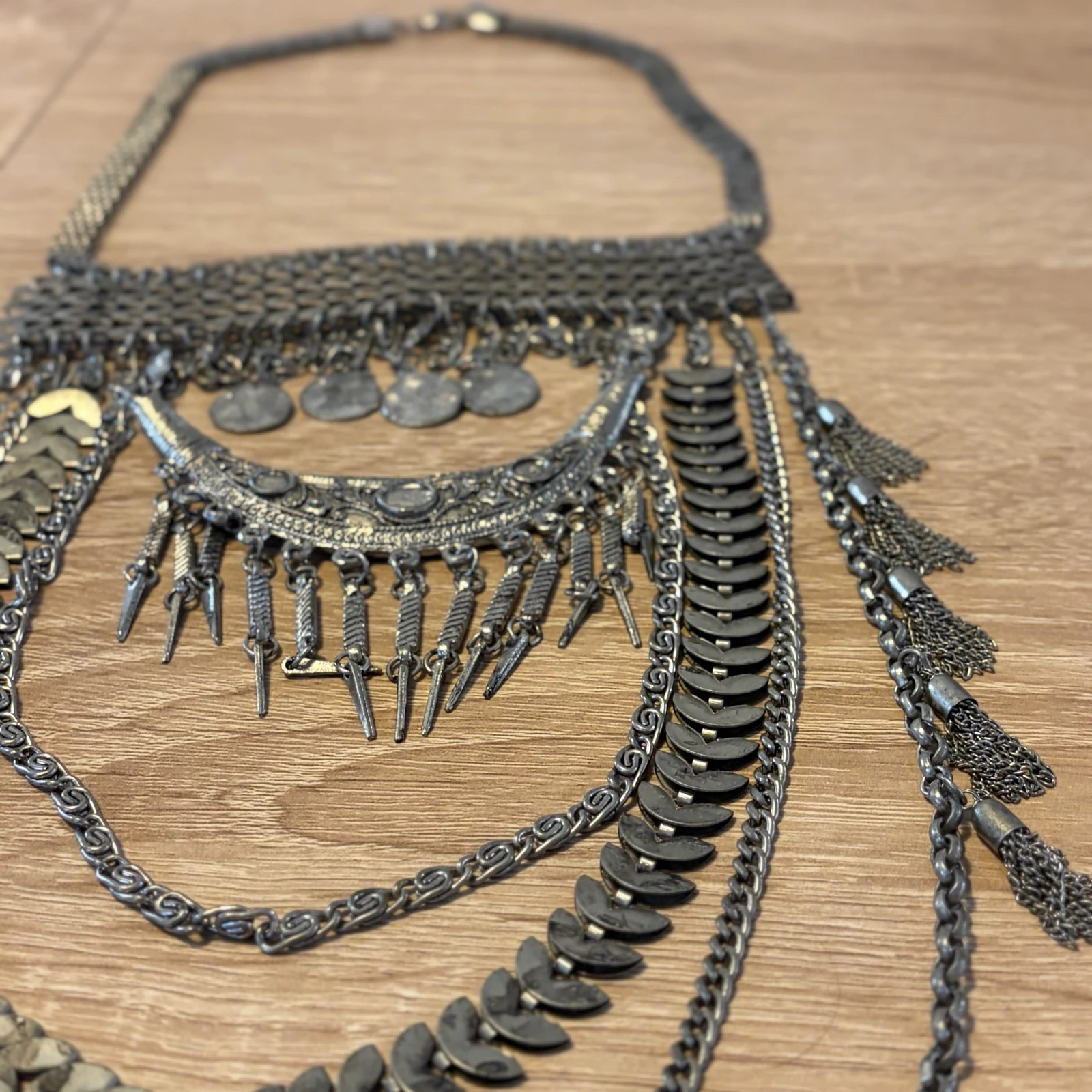 Boho tribal collar XXL Afghan style | Statement necklace – photo 3
